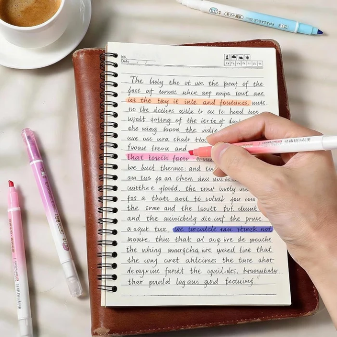 Dual-Ended Erasable Highlighters