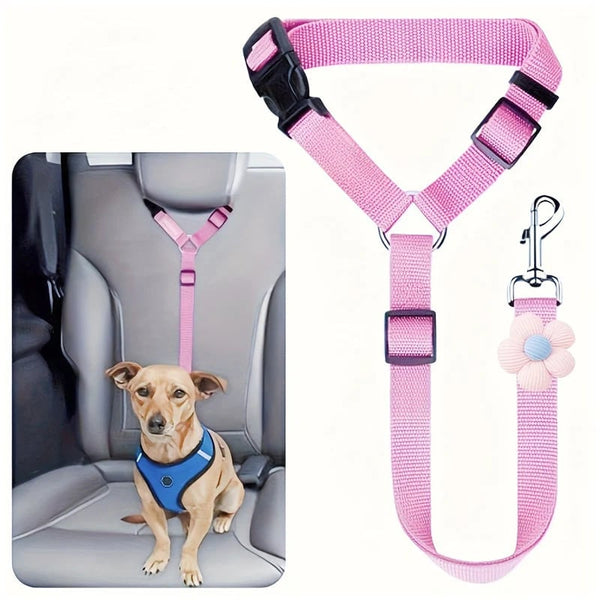 2-in-1Dog Car Seat Belt& Walking Leash