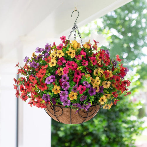 UV Resistant Look Real Colorful Spring Flowers