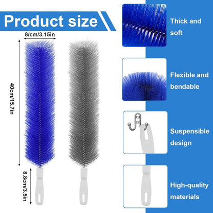 💖🎁Flexible Microfiber Fan Duster Brushes – Reusable Cleaning Tools
