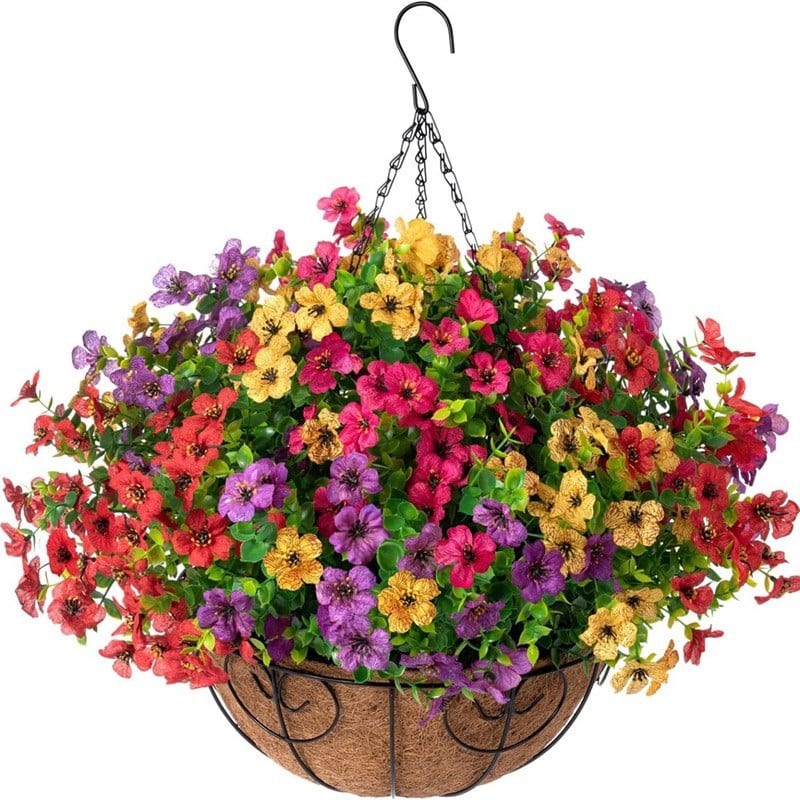UV Resistant Look Real Colorful Spring Flowers