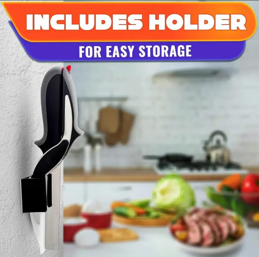 ✂️2-in-1 Kitchen Scissors  – Stainless Steel Food Cutter For Meat, Vegetables, Fruit & Cheese