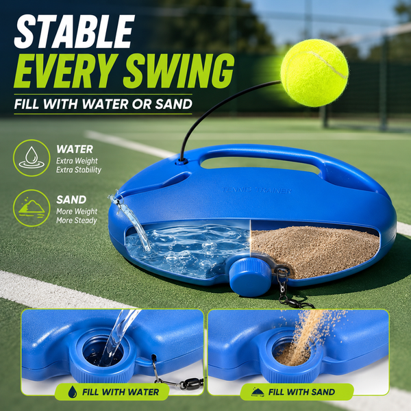 Solo Tennis Trainer Rebound Set – Practice Anytime, No Partner Needed