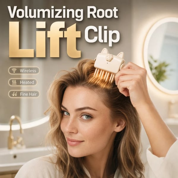 Wireless Heated Volumizing Root Lift Clip, Portable Travel Hair Styling Tool For Flat Fine Hair