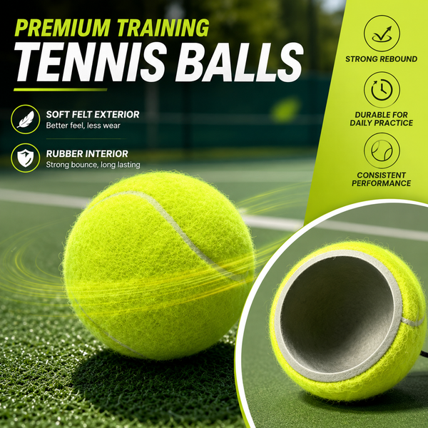 Solo Tennis Trainer Rebound Set – Practice Anytime, No Partner Needed