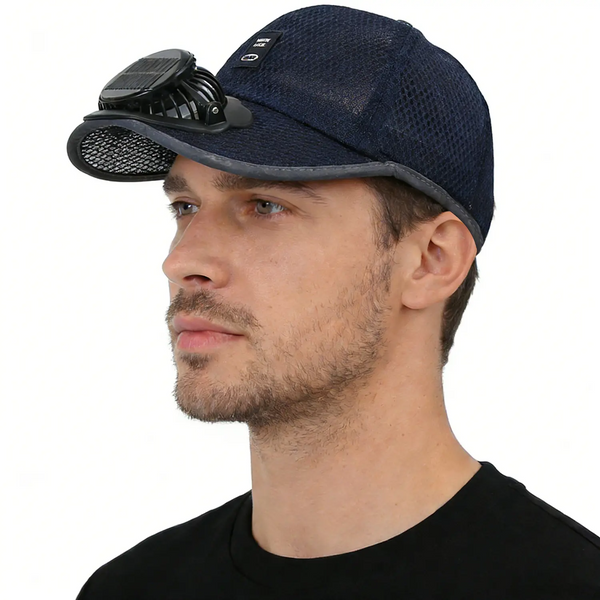 🧢2026 Pro Outdoor Cooling Cap: Dual Power Supply Fan Cap