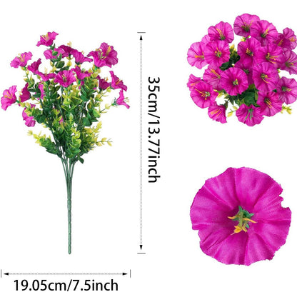 UV Resistant Artificial Petunias Flowers(Without a basket)