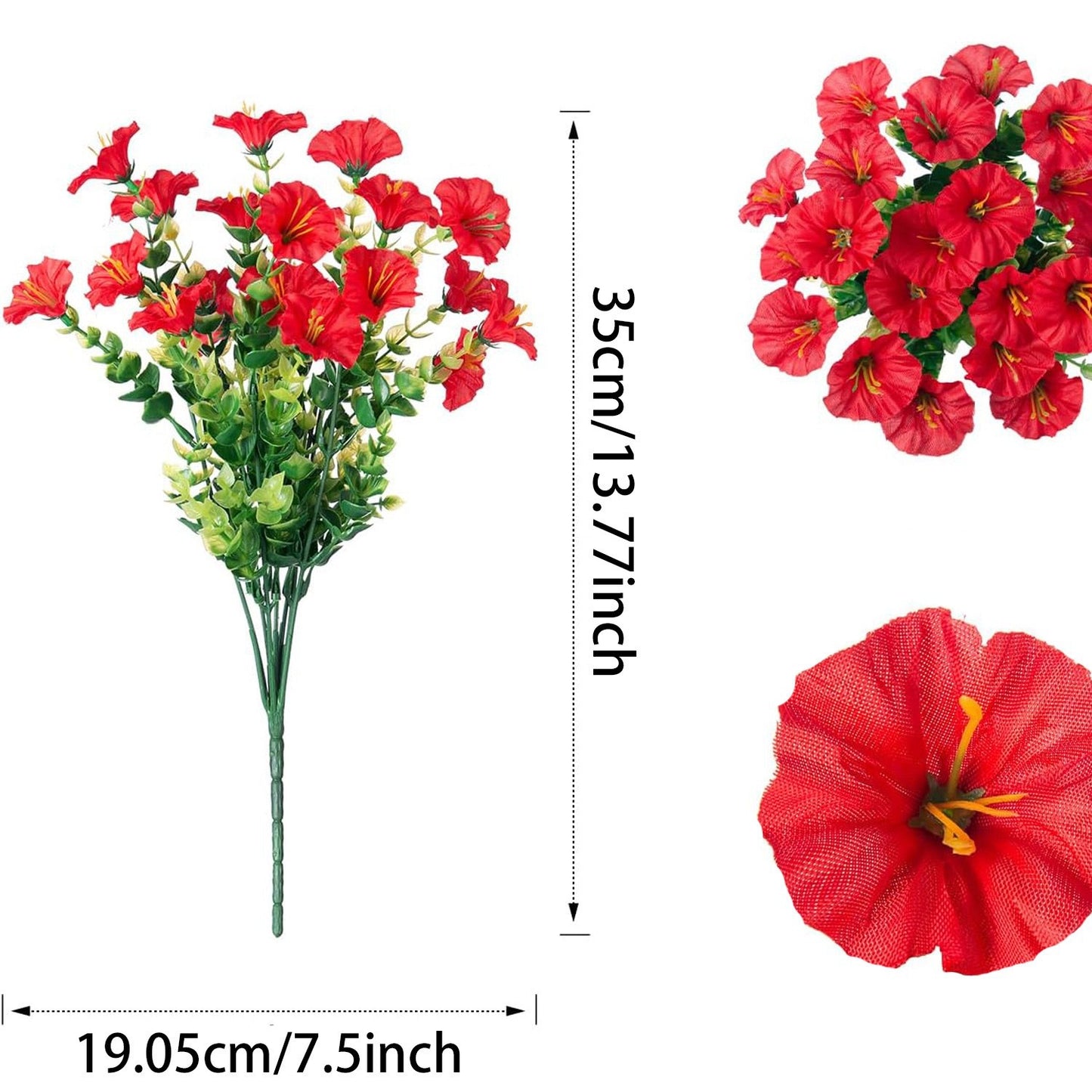 UV Resistant Artificial Petunias Flowers(Without a basket)