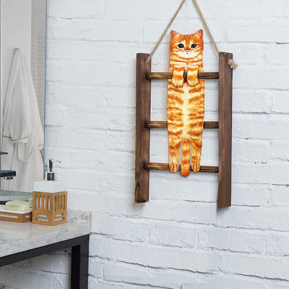 Funny Cat Hand Towels ForBathroom Kitchen Decor Towel