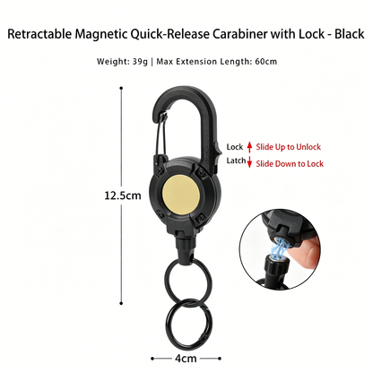 Retractable Carabiner Keychain