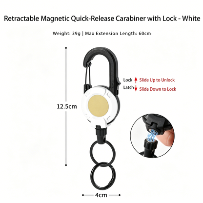 Retractable Carabiner Keychain