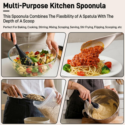 🍳Silicone Spoonula For Nonstick Cookware