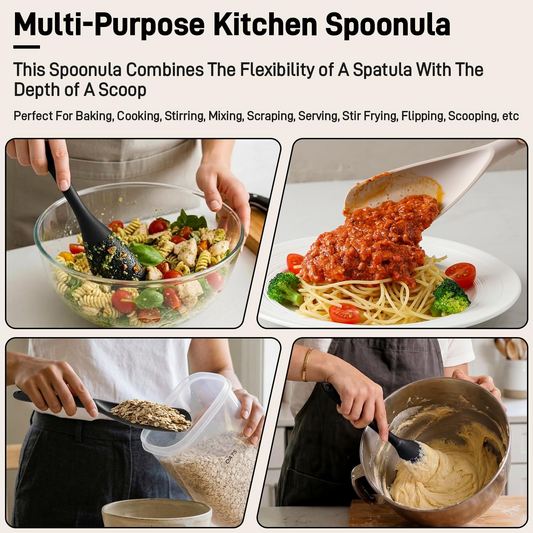 🍳Silicone Spoonula For Nonstick Cookware