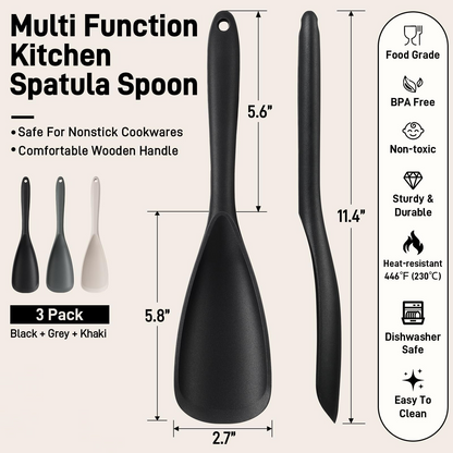 🍳Silicone Spoonula For Nonstick Cookware