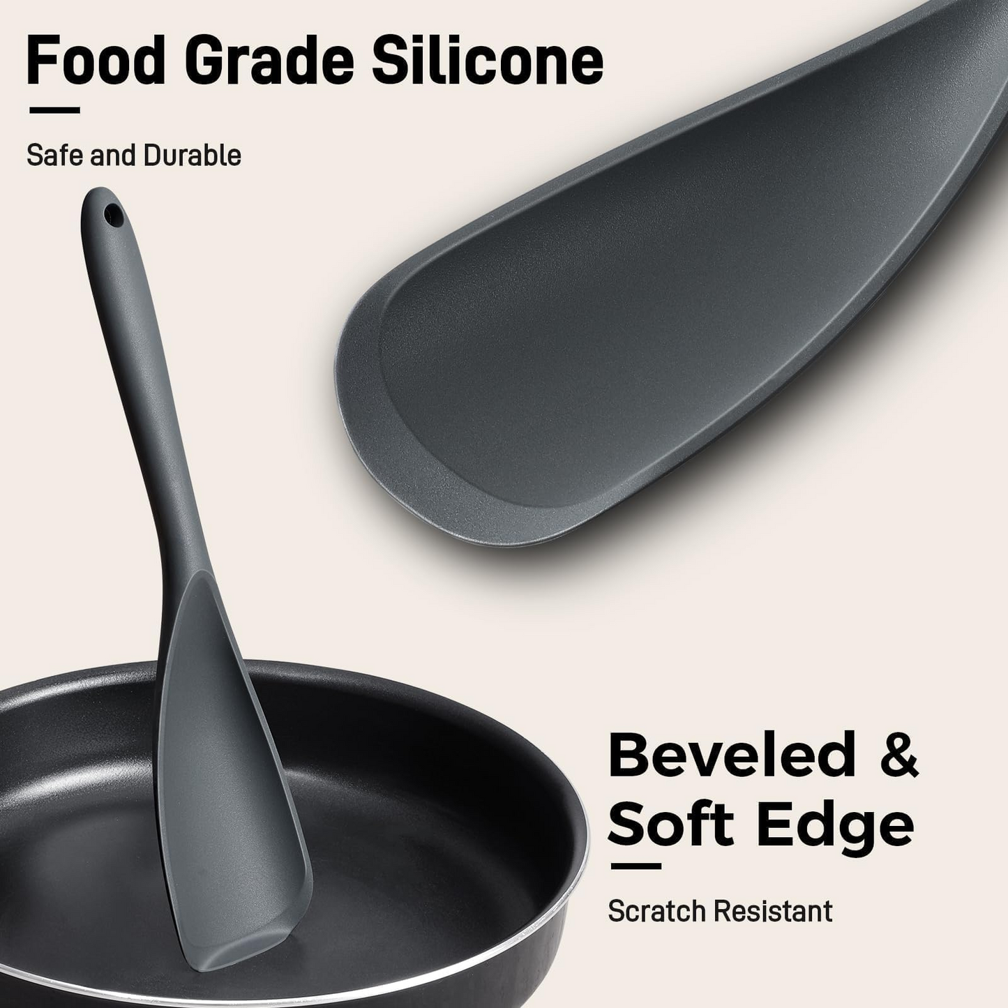 🍳Silicone Spoonula For Nonstick Cookware