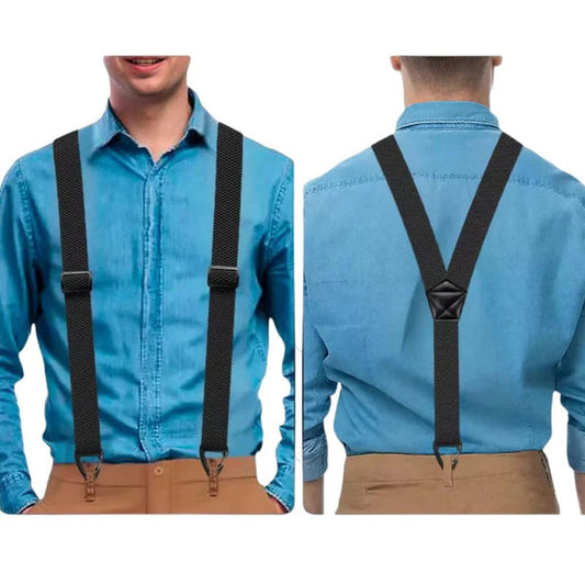 Men's X-Back Suspenders With Hookclips