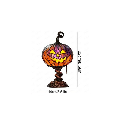 🎃Halloween Stained Glass Style Pumpkin Table Lamp