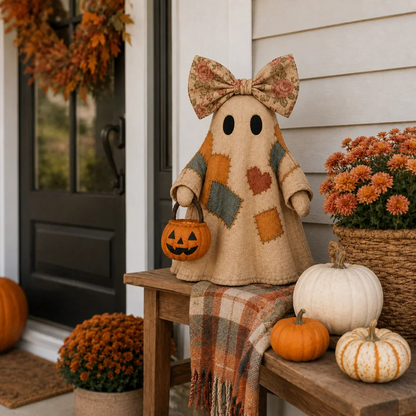 【Halloween Gifts】Resin Vintage Patchwork Glowing Ghost Decor