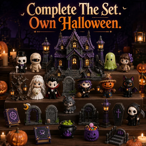 😶‍🌫️Build Your Own Spooky Haunted House | Halloween Countdown Advent Calendar Ornament Set
