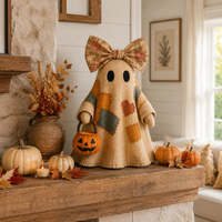 Lighted Vintage Patchwork Ghost-NORMAL-3.94
