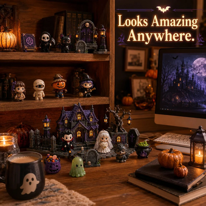 😶‍🌫️Build Your Own Spooky Haunted House | Halloween Countdown Advent Calendar Ornament Set