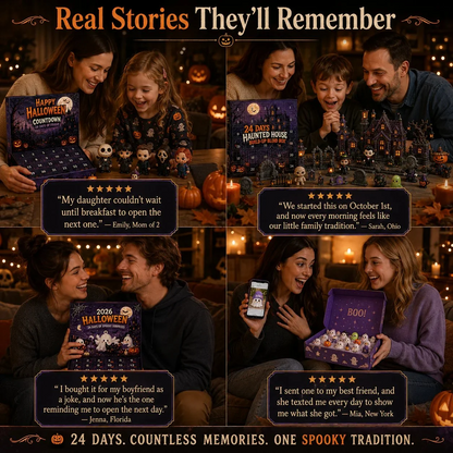😶‍🌫️Build Your Own Spooky Haunted House | Halloween Countdown Advent Calendar Ornament Set