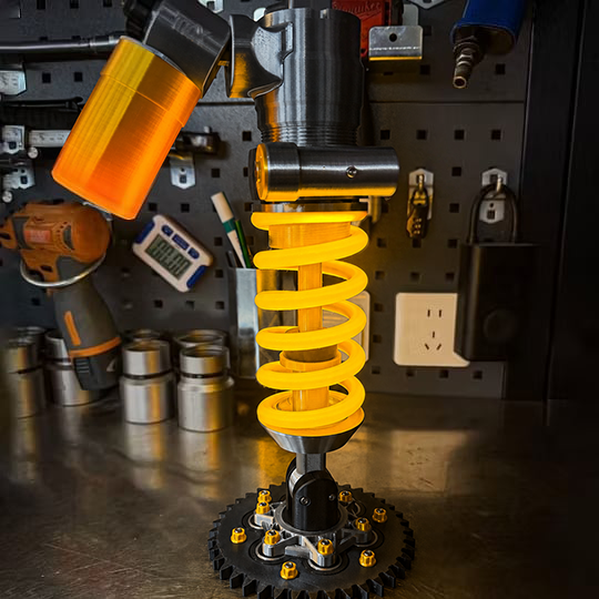 🔥Inspired Suspension Shock Absorber Lamp - Adjustable LED Light For Gamers & Car Enthusiasts