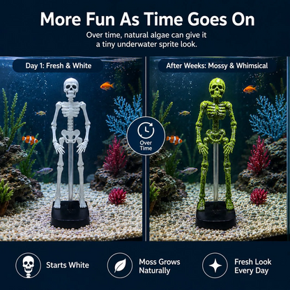 Air-Powered Dancing Skeleton Aquarium Ornament