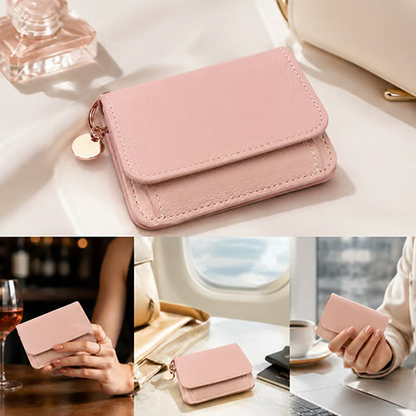 Women Leather Keychain Wallet