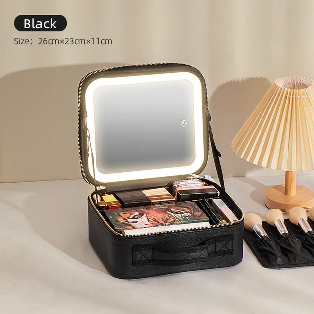 Travel Makeup Bag With Adjustable Dividers