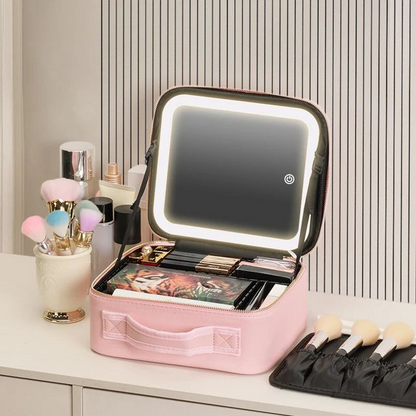 Travel Makeup Bag With Adjustable Dividers