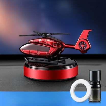 Solar Rotating Helicopter Car Aromatherapy Diffuser – Aluminum Alloy Solar Powered Air Freshener