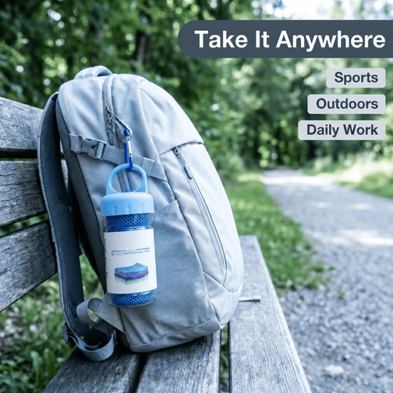 Snap-Activated Instant Cooling Towel