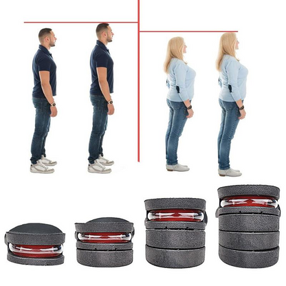 4-Layer Adjustable Invisible Height-Increasing Air Cushion Insoles