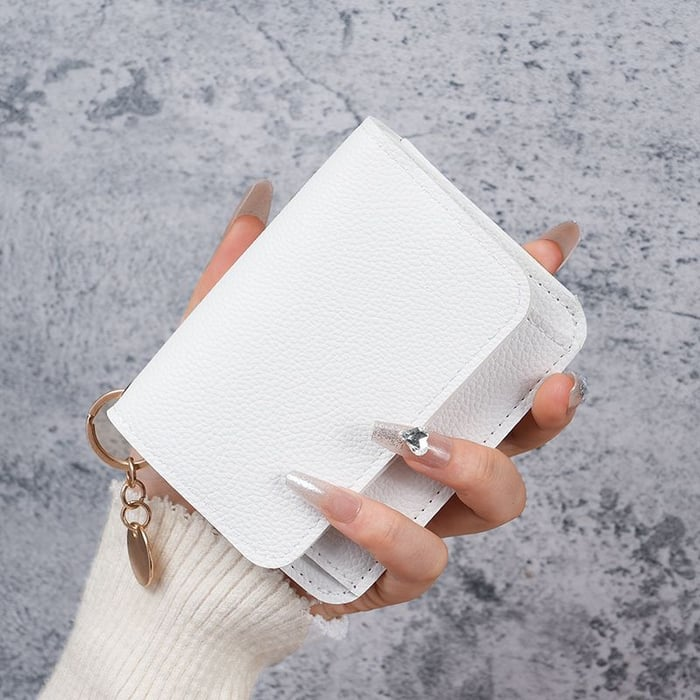 Women Leather Keychain Wallet