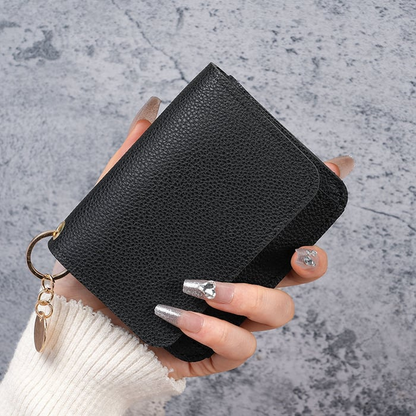 Women Leather Keychain Wallet