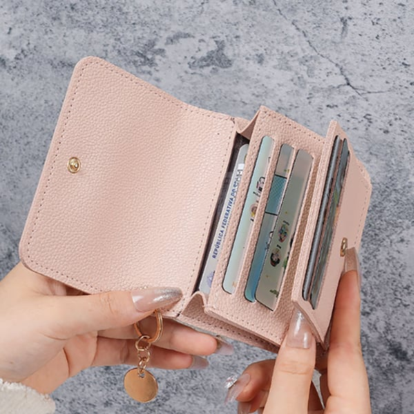 Women Leather Keychain Wallet