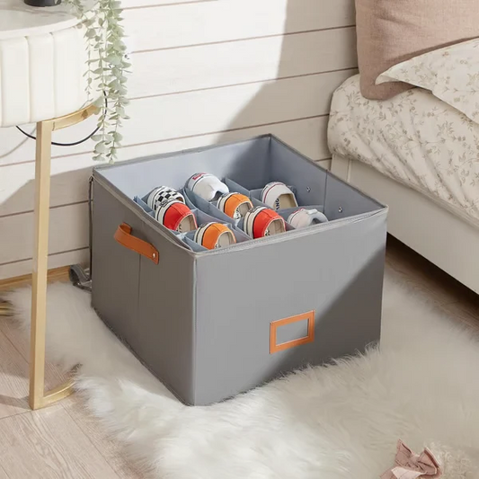 Oxford Fabric Foldable Design Shoe Organizer, Storage Box
