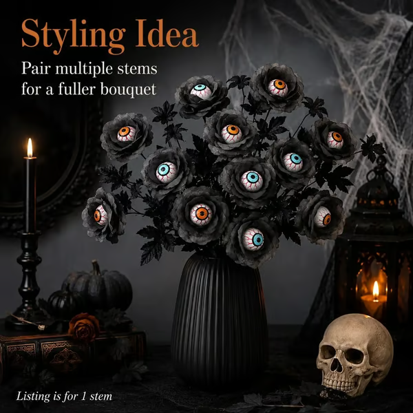 Dark Gothic Rose Decor – A Spooky Halloween Statement Piece For Your Home