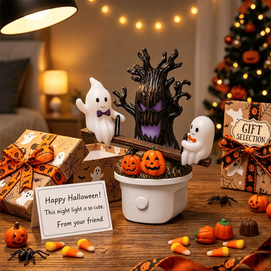Animated Seesaw Ghost Plug In LED Night Light