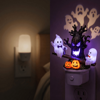 Animated Seesaw Ghost Plug In LED Night Light