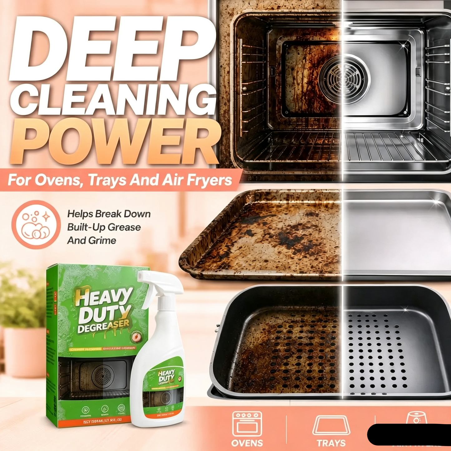 Heavy Duty Kitchen Degreaser Spray 500ml