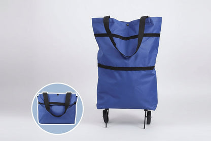 Foldable Grocery Cart Bag – The Rolling Shopping Bag That Saves Your Back