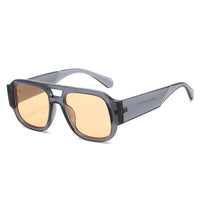 Gray frame + champagne lens