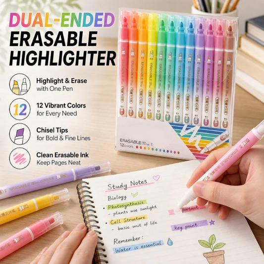 Dual-Ended Erasable Highlighters