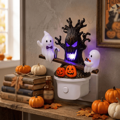 Animated Seesaw Ghost Plug In LED Night Light