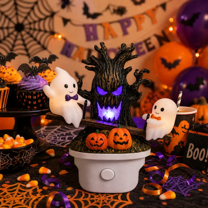 Animated Seesaw Ghost Plug In LED Night Light