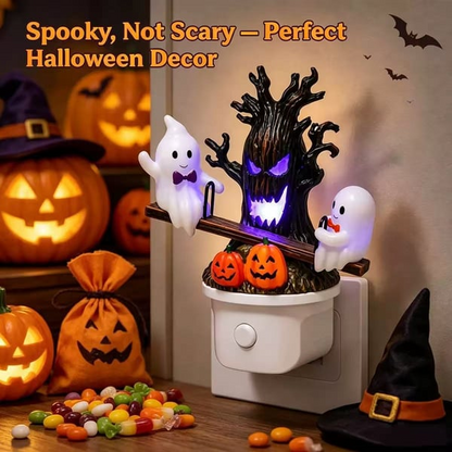 Animated Seesaw Ghost Plug In LED Night Light