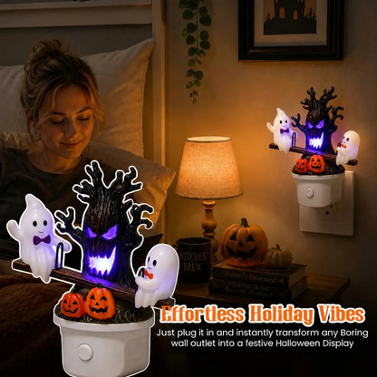 Animated Seesaw Ghost Plug In LED Night Light
