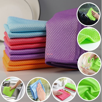 Streak-Free Miracle Cleaning Cloths - Reusable